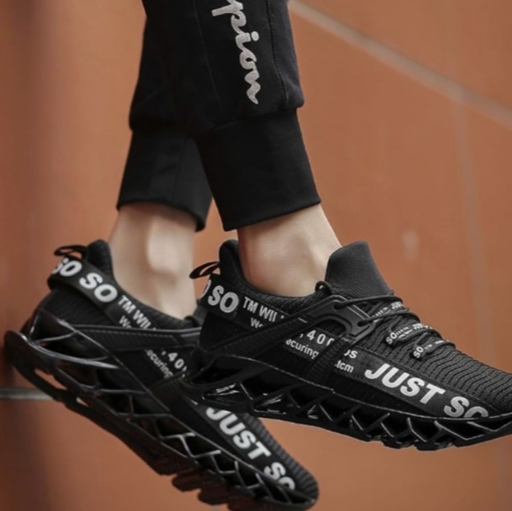 Men's Black 'Just So' Performance Sneakers - Picture 2 of 7